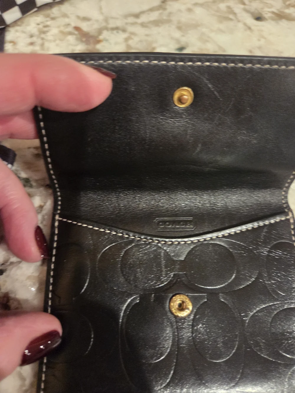Coach Black Quilted Crossbody Bag with Matching Card Wallet